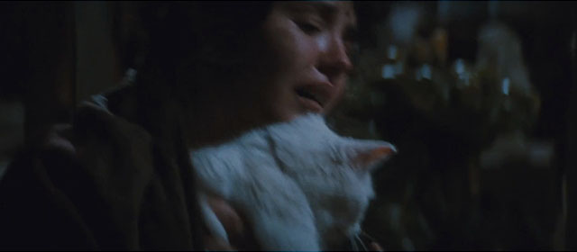 Camille Claudel - Camille Isabelle Adjani picking up white cat