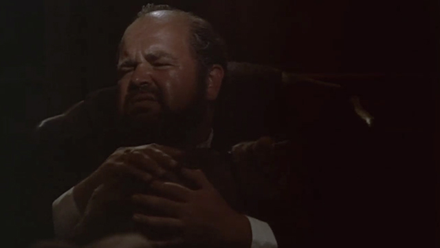 Cannonball Run II - Don Canneloni Dom DeLuise holding tabby cat