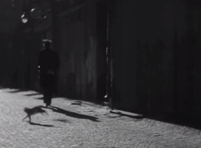 The Count of the Old Town - cat running behind policeman