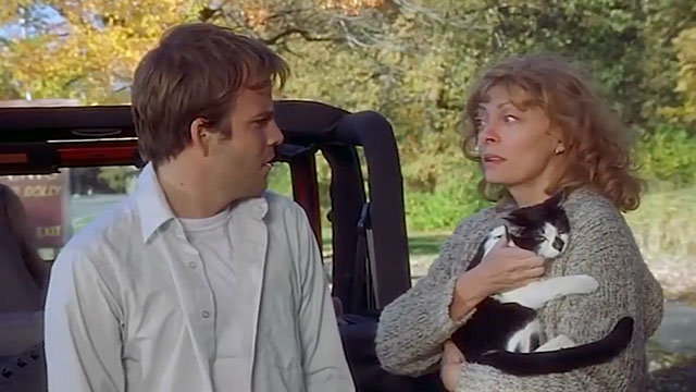 Earthly Possessions - Charlotte Susan Sarandon holding tuxedo cat Murder with Jake Stephen Dorff