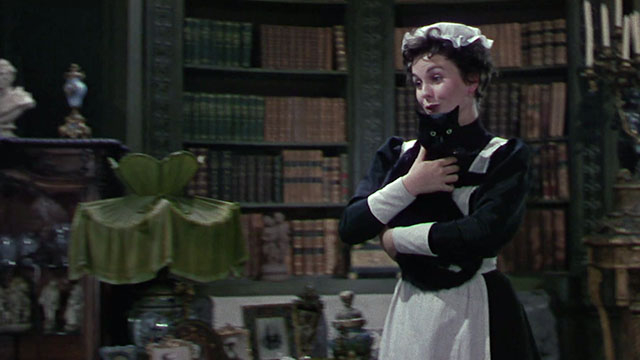 Footsteps in the Fog - Lily Jean Simmons carrying black cat Missy