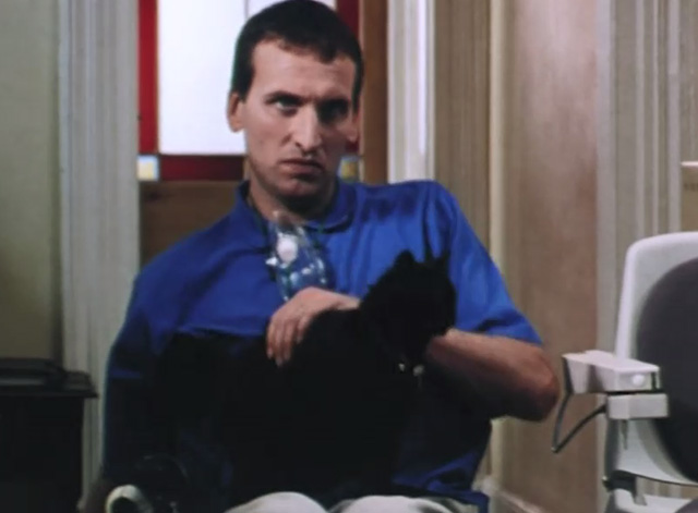 Heart - Gary Christopher Eccleston in wheelchair with black cat on lap