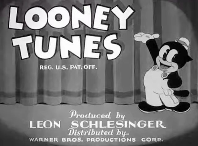 Hollywood Capers - Looney Tunes cartoon black cat Beans saying That's All Folks