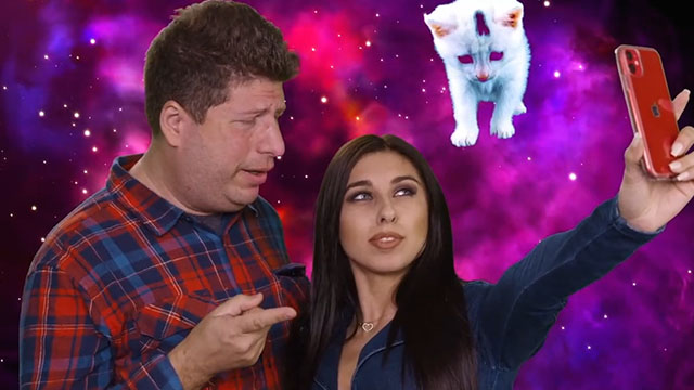 Howard Original - Kevin Sean Michaels with Kendra Kartrashian Iliyana Apostolova with space cat background