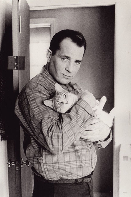 Kill Your Darlings - Jack Kerouac holding tabby cat