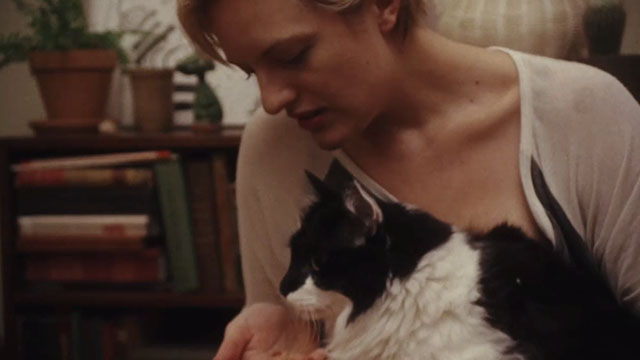 Listen Up Philip - Ashley Elisabeth Moss with longhair tuxedo cat Gadzookey Fluffy