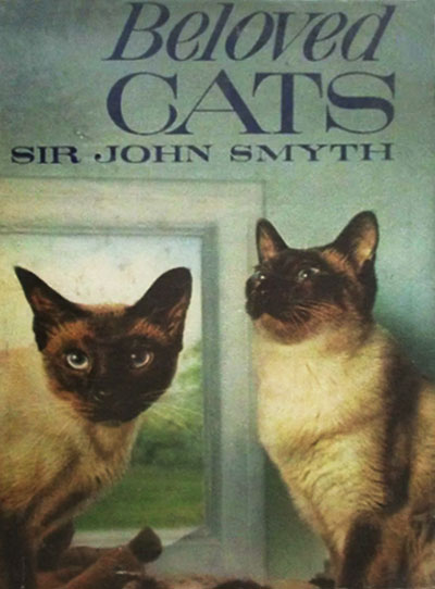 Look at Life - The Price of Valour - Siamese cats Pooni and Tomkin on book cover of Beloved Cats