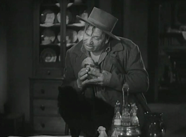 The Man From Dakota - black cat on table with Barstow Wallace Beery