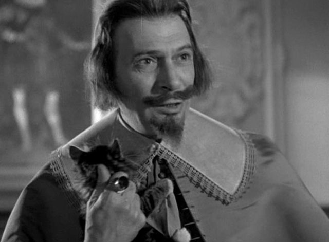 Monsieur Vincent - Cardinal Richelieu Aime Clariond holding tabby kitten