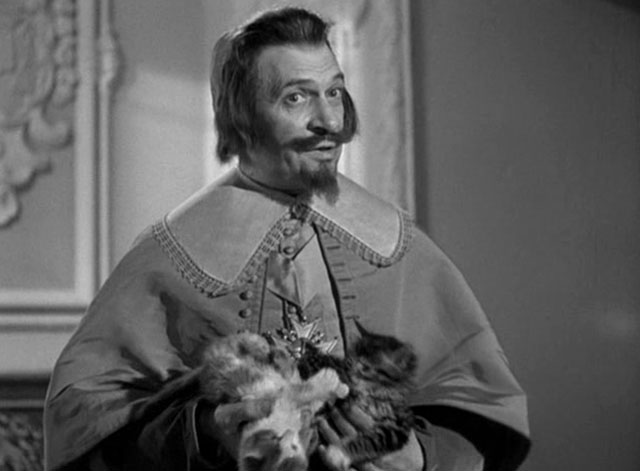 Monsieur Vincent - Cardinal Richelieu Aime Clariond holding tabby and bicolor kittens