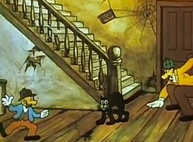 Slick Sleuths - Mutt and Jeff with cartoon black cat