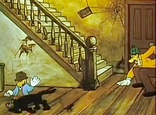 Slick Sleuths - Mutt and Jeff with cartoon black cat