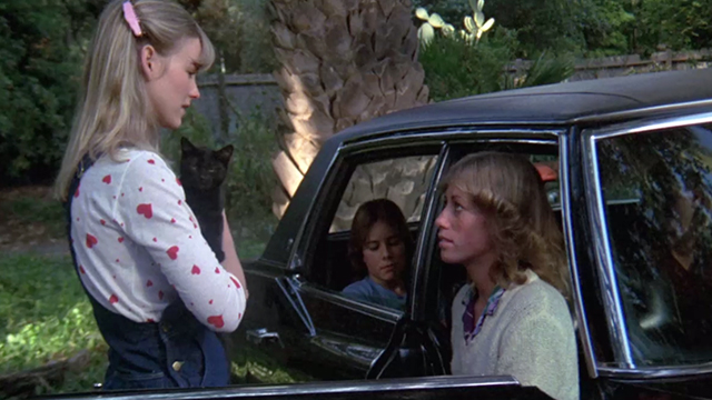 To All a Good Night - Nancy Jennifer Runyon holding black kitten outside car with family