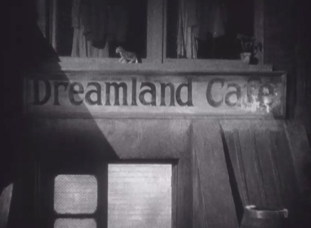 Underworld - tiny kitten on top of Dreamland Cafe sign