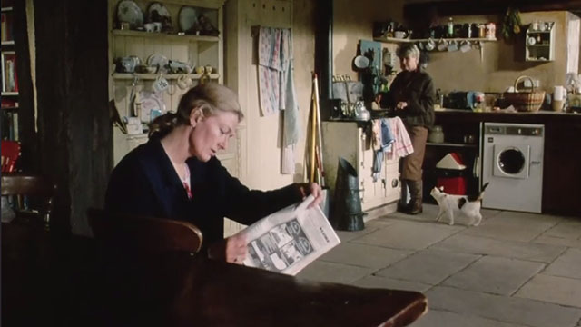 Wetherby - Jean Vanessa Redgrave and calico cat with Marcia Judy Dench