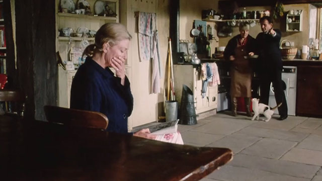 Wetherby - Jean Vanessa Redgrave and calico cat with Marcia Judy Dench and Stanley Ian Holm