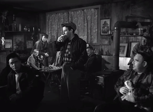 The Whistle at Eaton Falls - Joe London James Westerfield in bar with tabby and white cat on lap and Al Webster Murray Hamilton