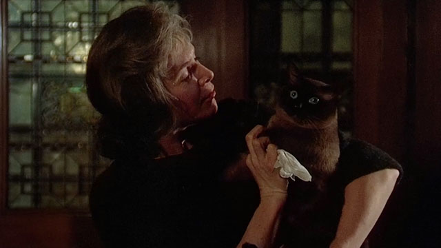 You'll Like My Mother - Mrs. Kinsolving Rosemary Murphy holding seal point Siamese cat