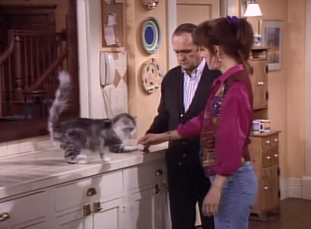 Bob - Stone in Love - Bob Newhart watching as Trisha Cynthia Stevenson shakes hands with cat Otto