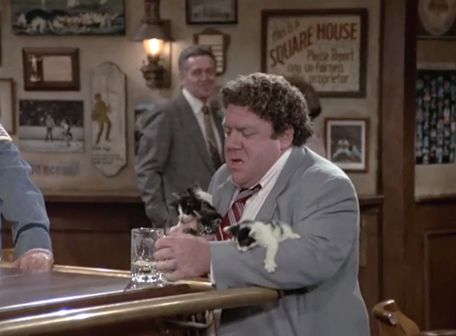 Cheers - The Cape Cad - Norm George Wendt carrying numerous kittens to the bar