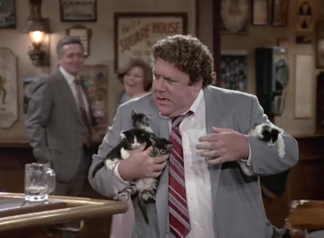 Cheers - The Cape Cad - Norm George Wendt carrying numerous kittens to the bar