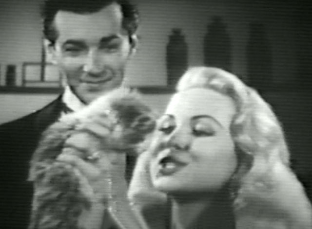 Colgate Theatre - The Fountain of Youth - Caroline Joi Lansing holding longhair bicolor tabby kitten with Alan Rick Jason