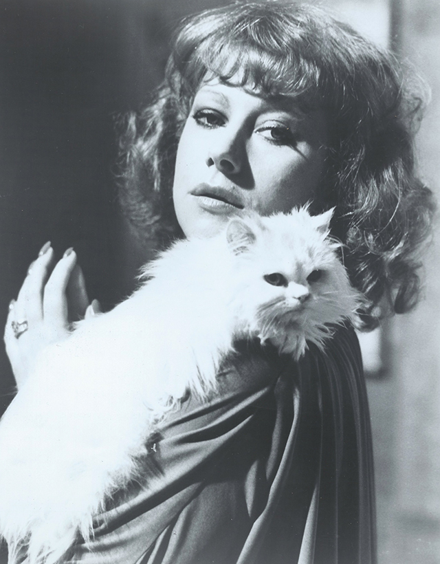 Great Performances - The Collection - publicity photo of Stella Helen Mirren holding longhaired white cat