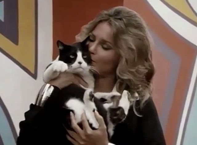 The Fantastic Journey - Funhouse - Liana Katie Saylor kissing tuxedo cat Sil-L Felix Team