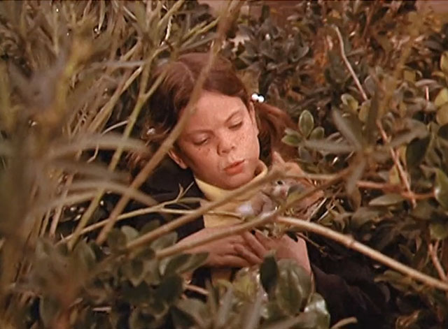 The F.B.I. -Deadfall - Floria Erin Moran in bushes holding ginger and white tabby kitten Cookie