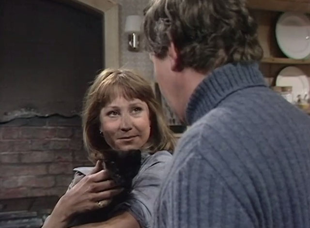 The Good Life - The Weaker Sex? - black kitten held by Barbara Felicity Kendal with Tom Richard Briers