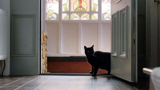 Inside No. 9 - Paraskevidekatriaphobia - black cat in doorway