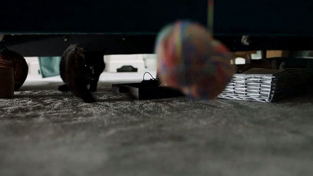 Inside No. 9 - Paraskevidekatriaphobia - black cat approaching ball of yarn under bed