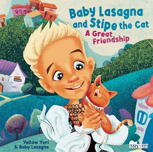 Rim Tim Tagi Dim - Baby Lasagna - book cover for Baby Lasagna and Stipe the Cat A Great Friendship